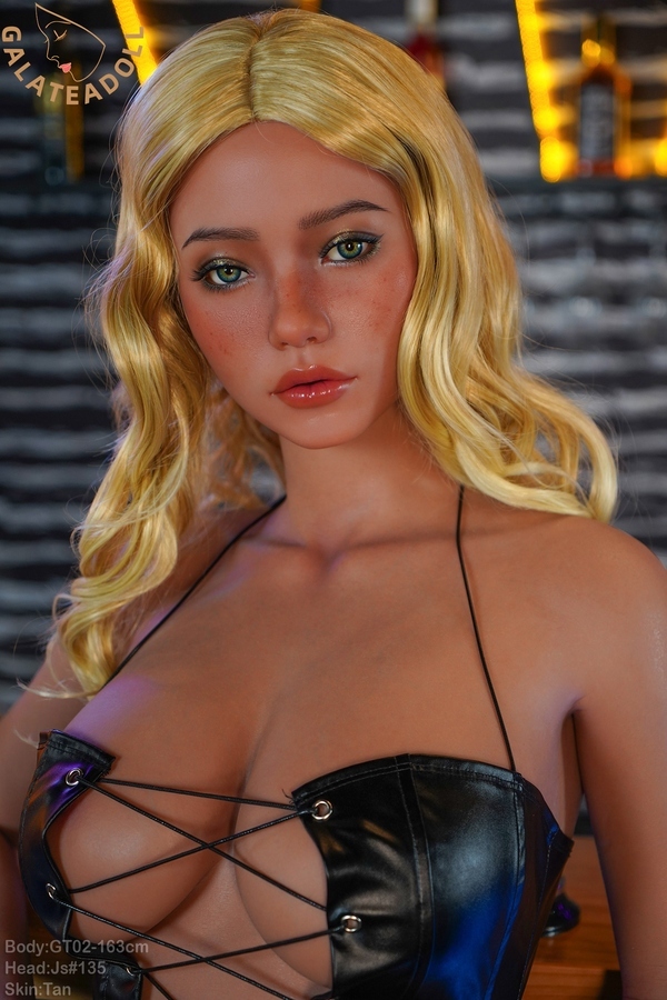 163cm F Cup Silicone Petite Breasts Blonde Voluptuous Realistic Sex Doll Detail View 4