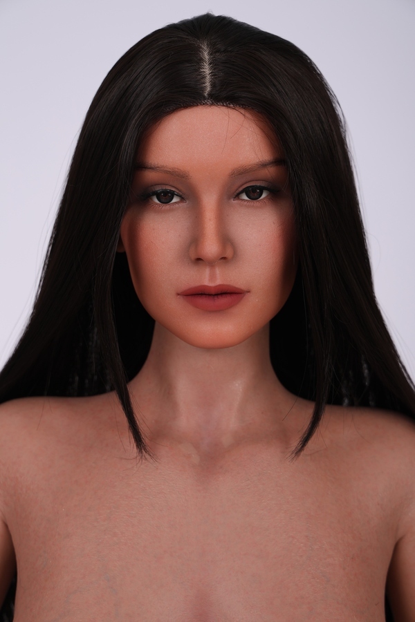 164cm E Cup Silicone Black Amber Eyes Full Lips Realistic Sex Doll Detail View 14
