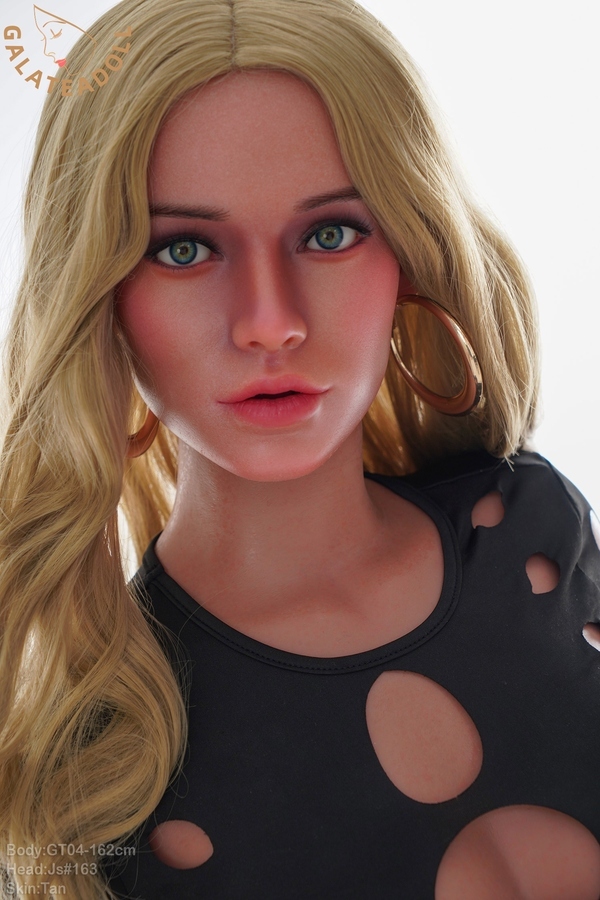 162cm E Cup Silicone Voluptuous Blonde Amber Eyes Realistic Sex Doll Detail View 21