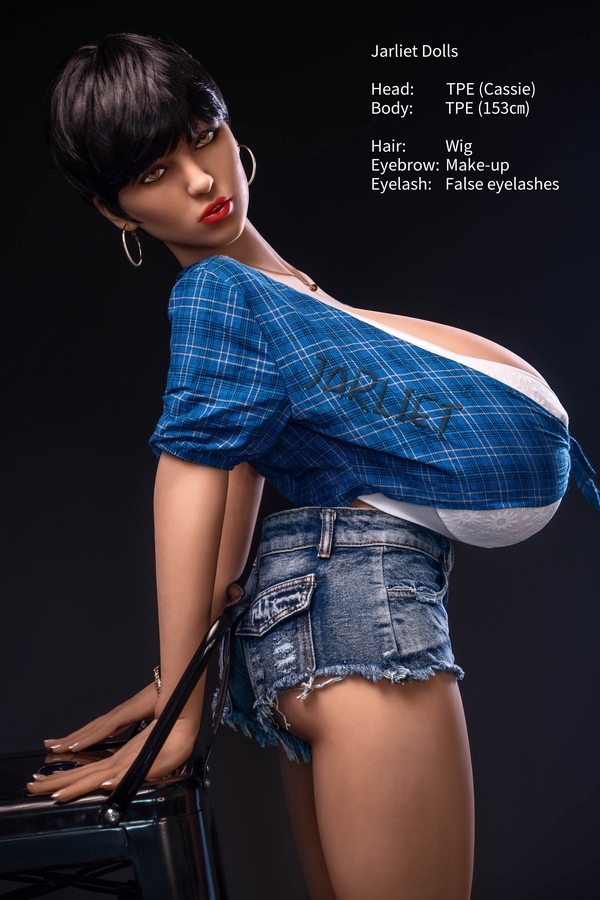 153cm K Cup TPE Blue Eyes Blonde Voluptuous Asian Sex Doll Detail View 1