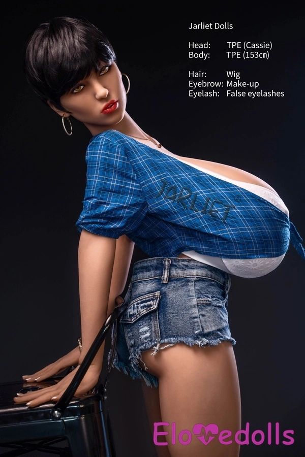 153cm K Cup TPE Blue Eyes Blonde Voluptuous Asian Sex Doll Detail View 1