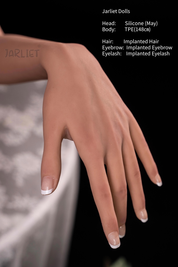 148cm E Cup Silicone Head & TPE Body Petite Breasts Blonde Natural Lips European Sex Doll Detail View 22