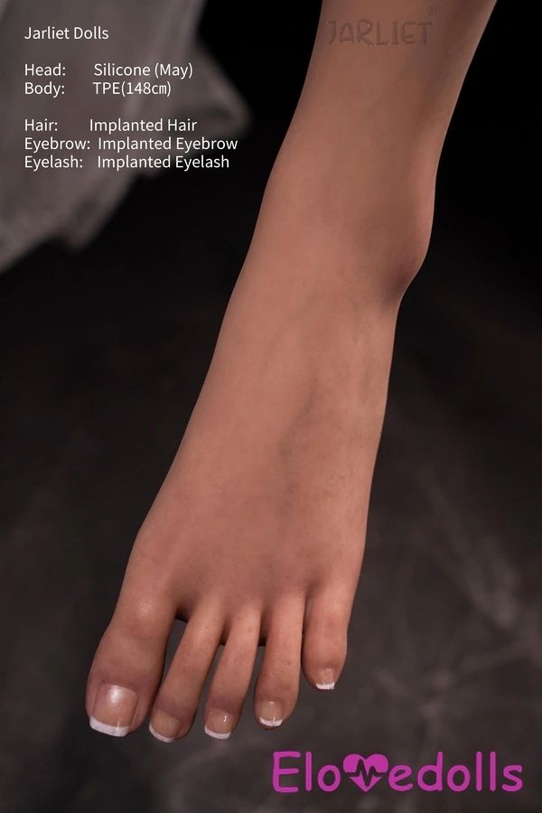 ตุ๊กตาเซ็กส์ยุโรป 148 ซม. หัวซิลิโคนคัพ E และลำตัว TPE สีบลอนด์ ริมฝีปากธรรมชาติ ตาสีเหลืองอำพัน มุมมองรายละเอียด 26