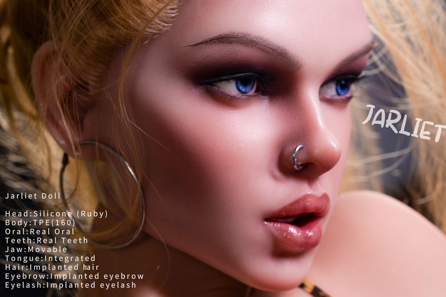 160cm E Cup Silicone Head & TPE Body Blonde Thin Lips Small Breasts European Sex Doll Detail View 25