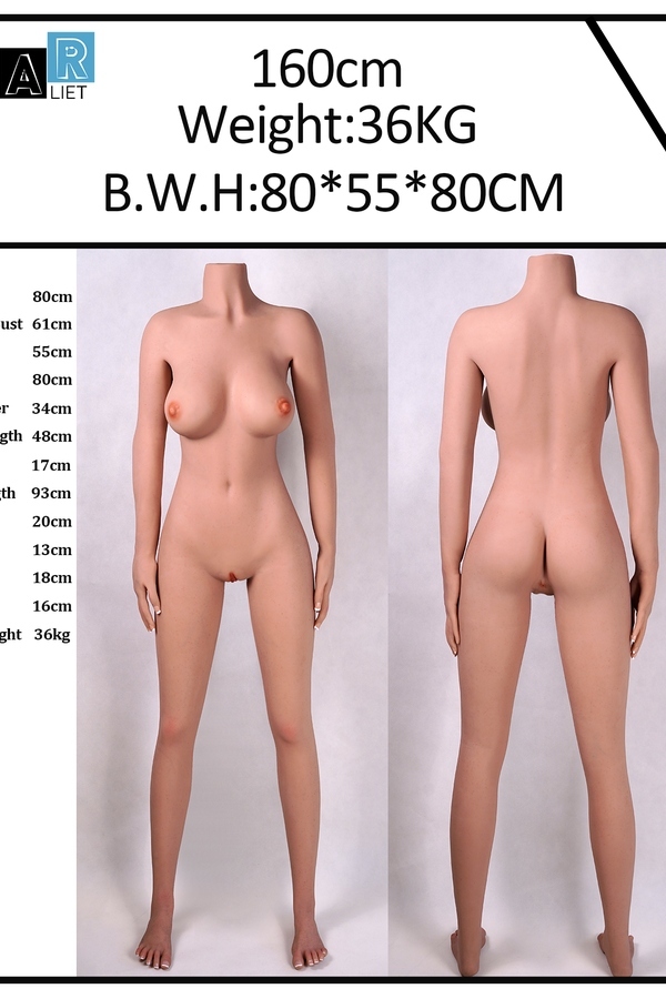 160cm E Cup Silicone Head & TPE Body Glossy Lips Small Breasts Amber Eyes European Sex Doll Gallery 9