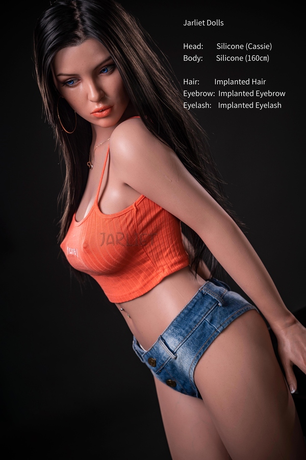 160cm E Cup Silicone Head & TPE Body Athletic Petite Breasts Thin Lips Asian Sex Doll Gallery 5