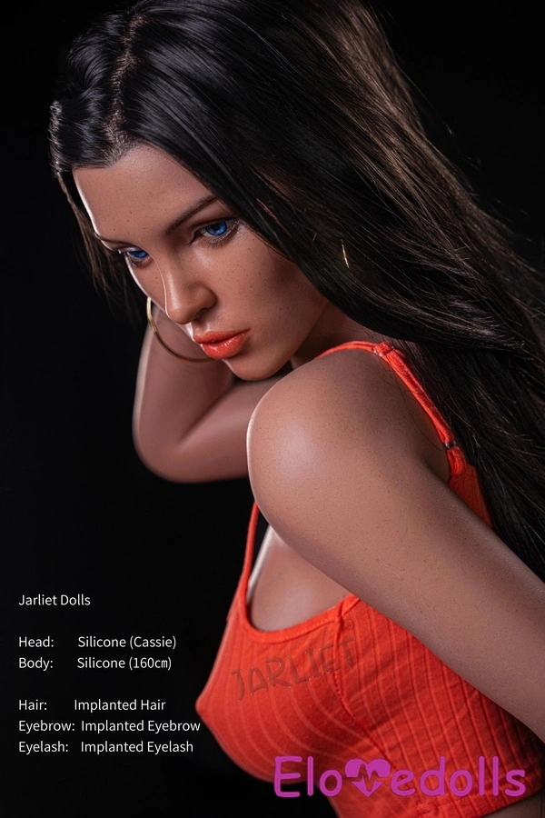 گالری عروسک جنسی آسیایی با سر سیلیکونی و بدن TPE با سایز 160 سانتی‌متر و لب‌های نازک و ورزشی، چشم‌های کهربایی، 7