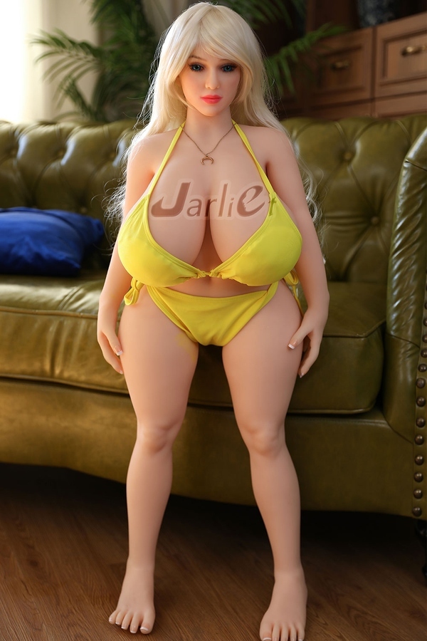 90cm J Cup TPE Full Lips Petite Breasts Blonde BBW Sex Doll Gallery 6