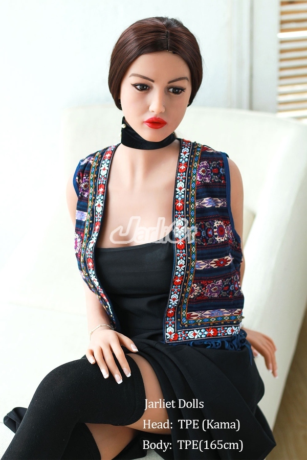 165cm A Cup TPE Black Thin Lips Blue Eyes Asian Sex Doll Gallery 6