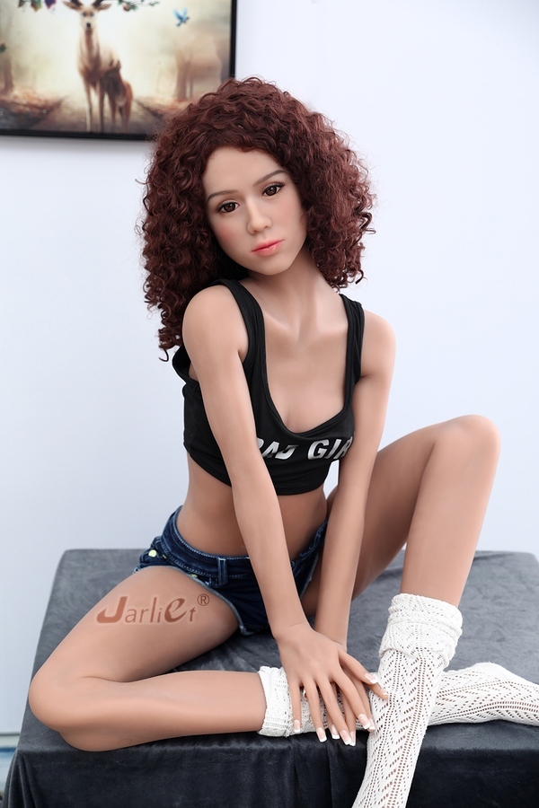 168cm A Cup TPE Brunette Slim Gray Eyes European Sex Doll Product