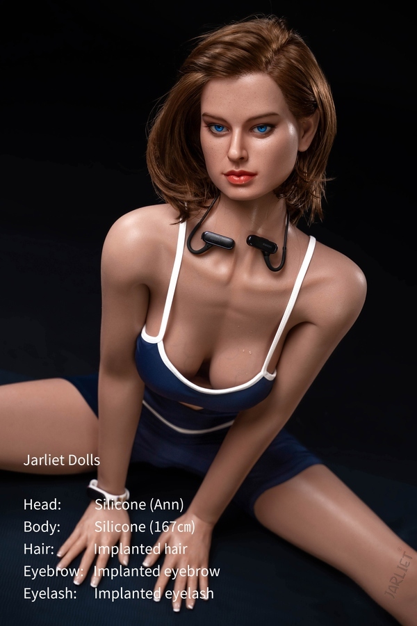 167cm B Cup Silicone Medium Breasts Blonde Thin Lips American Sex Doll Detail View 5