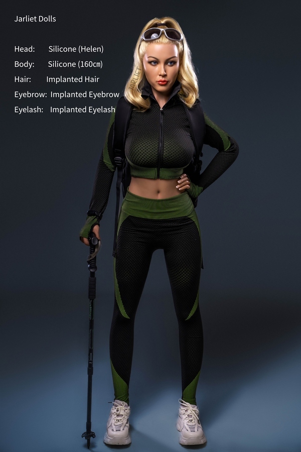 160cm C Cup Silicone Green Eyes Blonde Medium Breasts Sex Doll Product