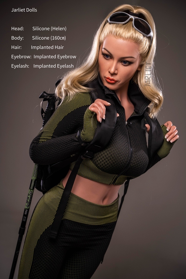 160cm C Cup Silicone Blonde Athletic Green Eyes Sex Doll Gallery 3
