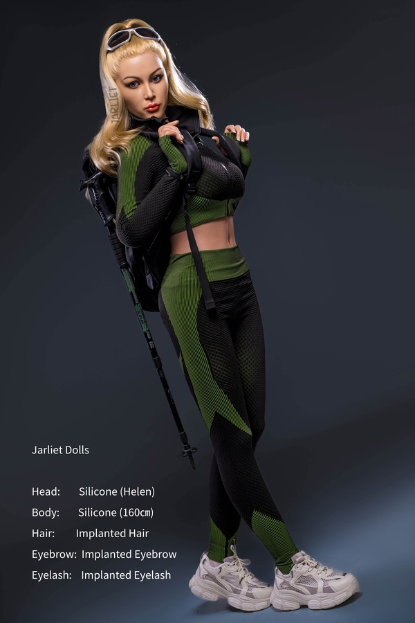 160cm C Cup Silicone Athletic Blonde Green Eyes Sex Doll Gallery 4