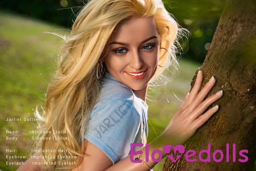 Κούκλα Σεξ με Σιλικόνη, Ξανθιά, Μικρά Κεχριμπαρένια Μάτια, 160cm, Λεπτομέρειες, Προβολή 9