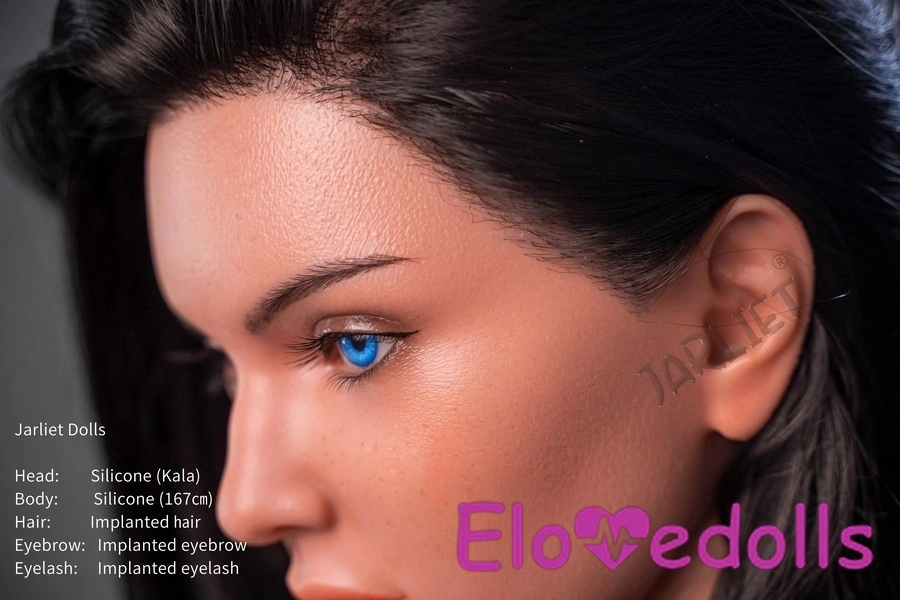 Búp bê tình dục nhỏ nhắn bằng silicon, ngực đầy đặn, tóc nâu, cúp B, 167cm, xem chi tiết 5