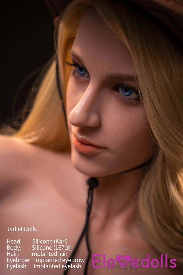 167cm B Cup Silicone Full Lips Amber Eyes Blonde Sex Doll Gallery 6