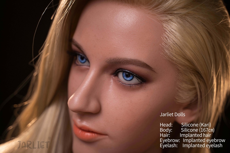 167cm B Cup Silicone Full Lips Blonde Amber Eyes Sex Doll Detail View 19