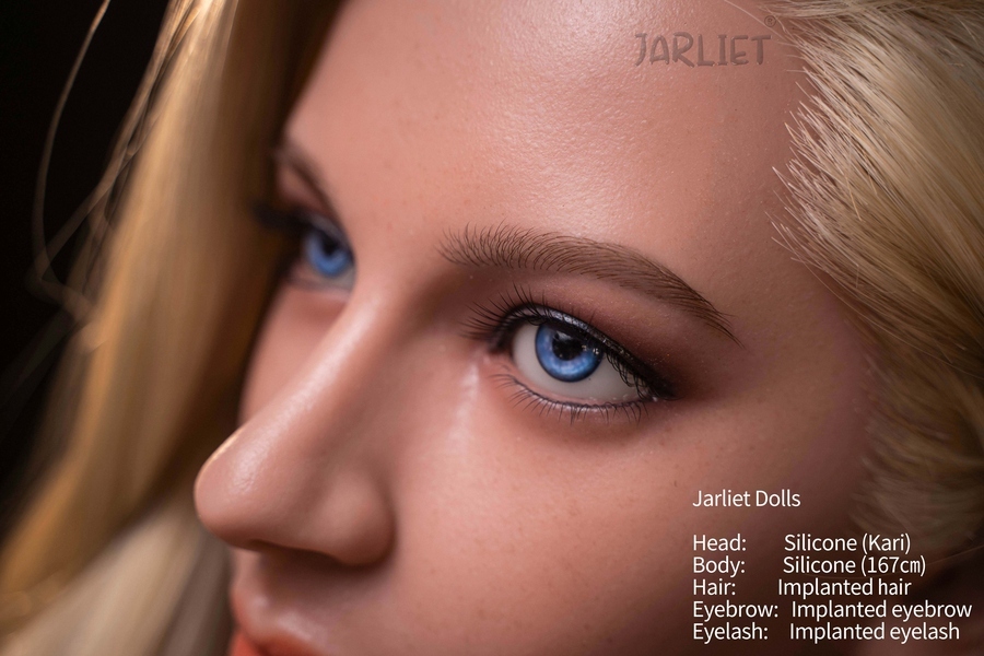 167cm B Cup Silicone Full Lips Blonde Amber Eyes Sex Doll Detail View 21