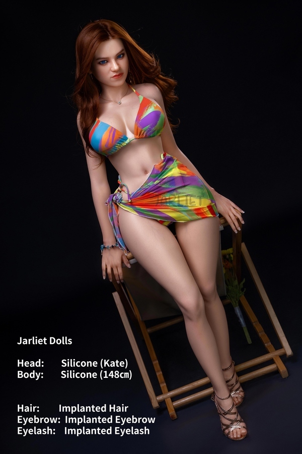 148cm E Cup Silicone Thin Lips Amber Eyes Petite Breasts Sex Doll Product