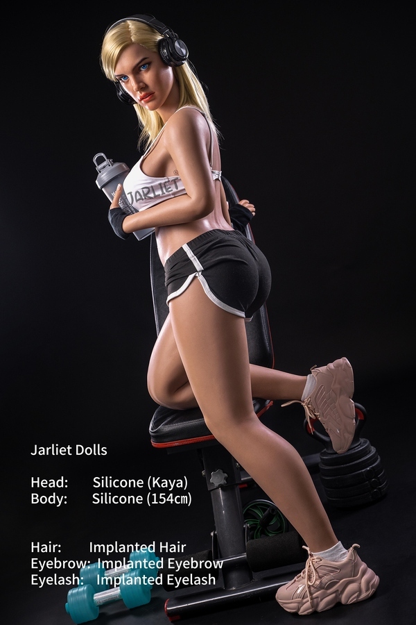 154cm D Cup Silicone Blonde Hazel Eyes Small Breasts Sex Doll Gallery 7