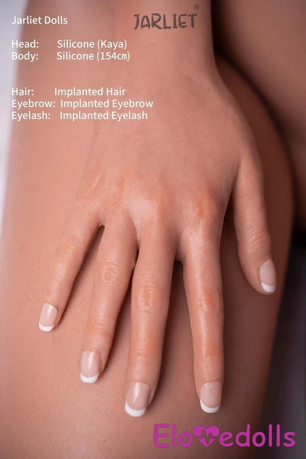 Búp bê tình dục 154cm D Cup Silicone Ngực nhỏ Tóc vàng Môi đầy đặn Xem chi tiết 28