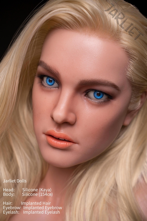 154cm D Cup Silicone Petite Breasts Blue Eyes Blonde Sex Doll Detail View 25
