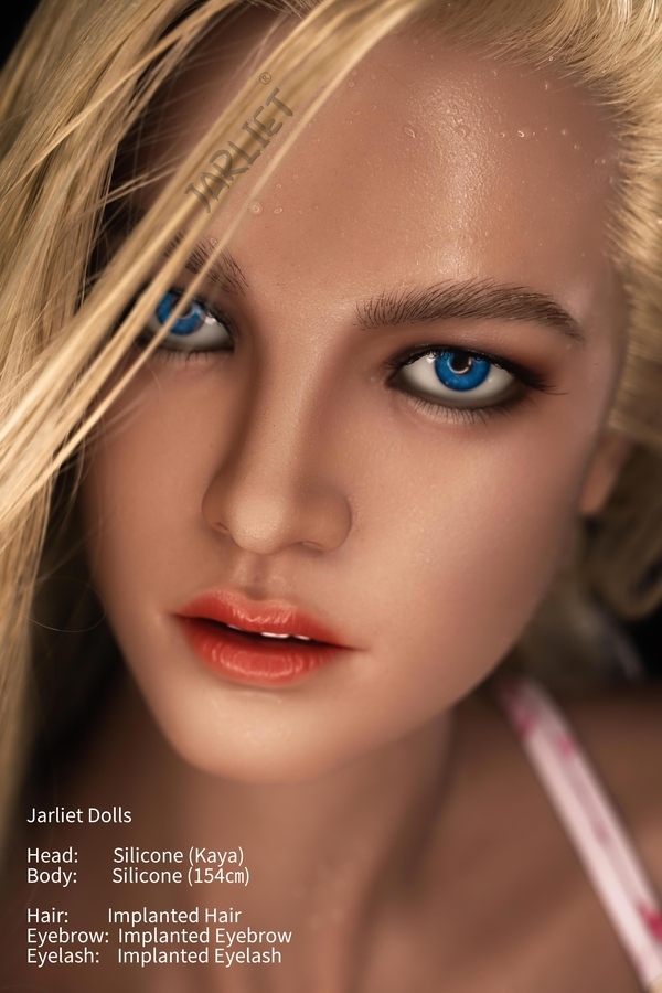 154cm D Cup Silicone Voluptuous Blue Eyes Blonde Sex Doll Detail View 30