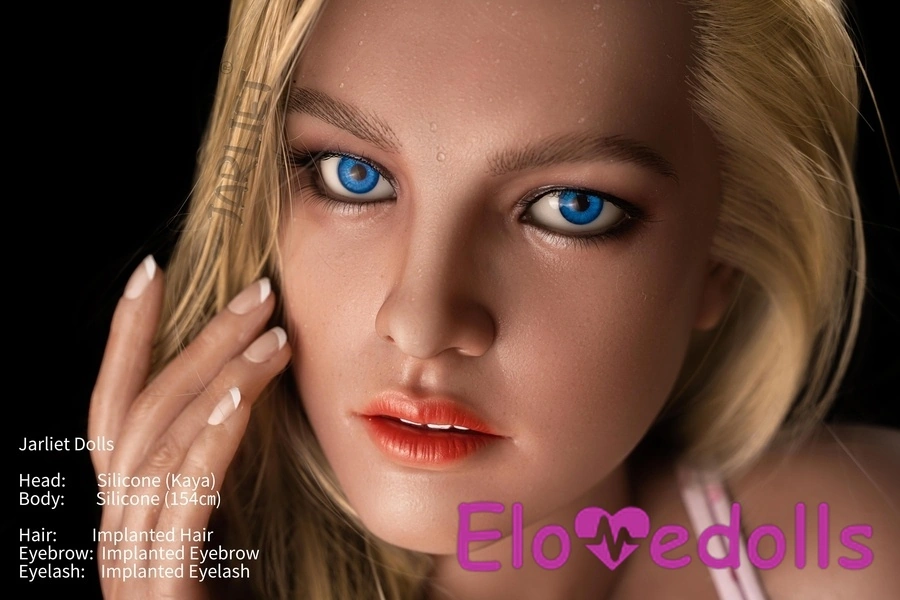 دمية جنسية من السيليكون ذات كأس D بطول 154 سم، شقراء مثيرة، ذات ثديين صغيرين، عرض التفاصيل 34