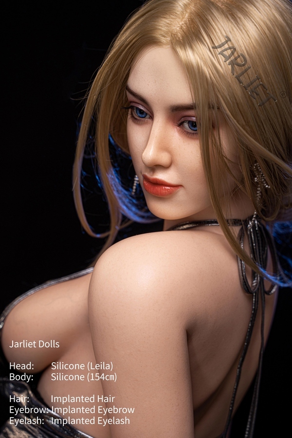 154cm D Cup Silicone Petite Breasts Voluptuous Blue Eyes BBW Sex Doll Detail View 2