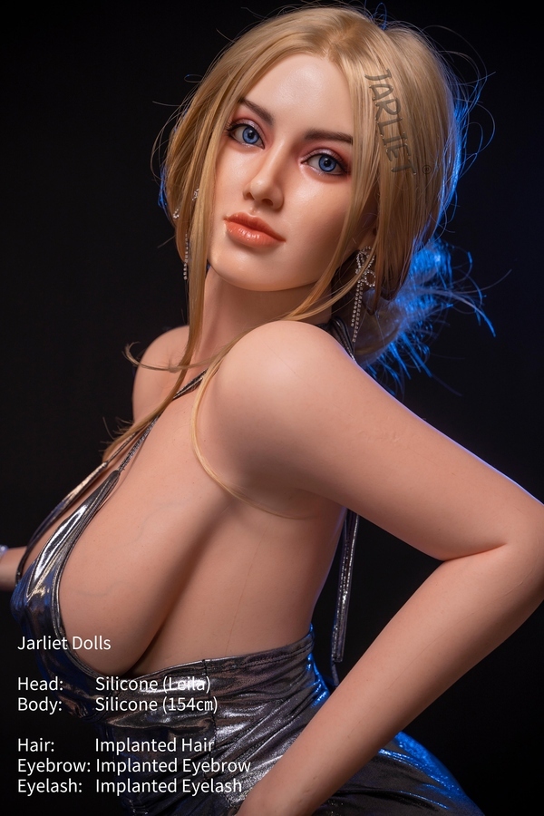 154cm D Cup Silicone Blonde Blue Eyes Petite Breasts BBW Sex Doll Detail View 8