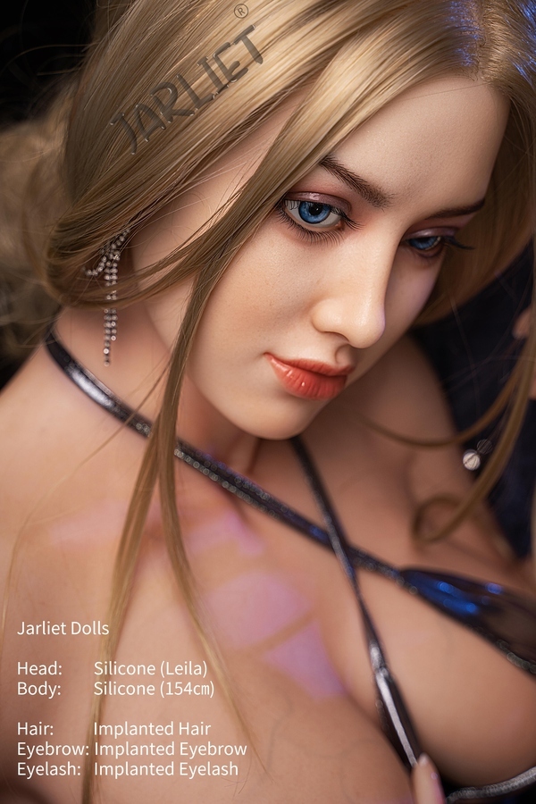 154cm D Cup Silicone Blue Eyes Blonde Voluptuous BBW Sex Doll Detail View 18