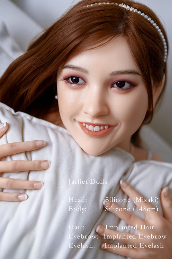 148cm E Cup Silicone Petite Breasts Gray Eyes Thin Lips Asian Sex Doll Gallery 5