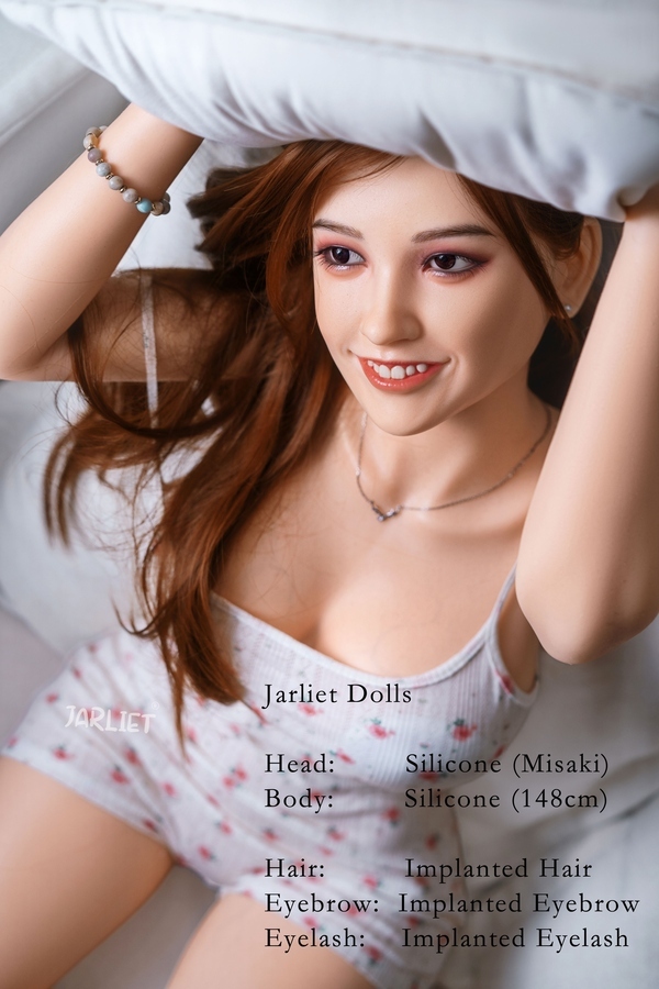 148cm E Cup Silicone Gray Eyes Petite Breasts Thin Lips Asian Sex Doll Gallery 6