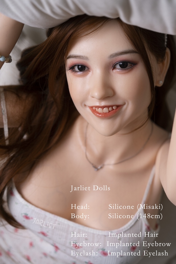 148cm E Cup Silicone Gray Eyes Petite Breasts Thin Lips Asian Sex Doll Gallery 8