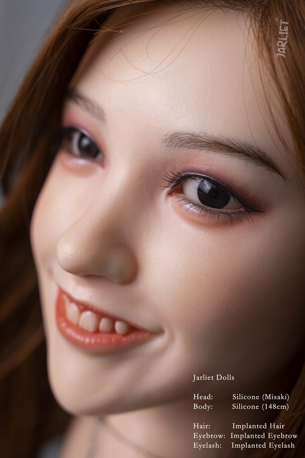 148cm E Cup Silicone Voluptuous Petite Breasts Gray Eyes Asian Sex Doll Detail View 45