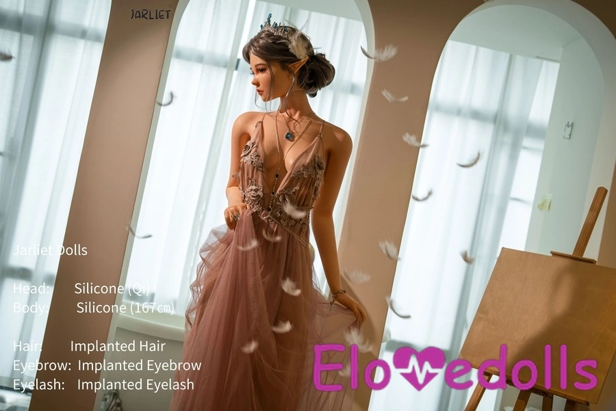 Búp bê tình dục người nổi tiếng ngực nhỏ cúp B silicon hình đồng hồ cát tóc nâu 167cm Bộ sưu tập 3