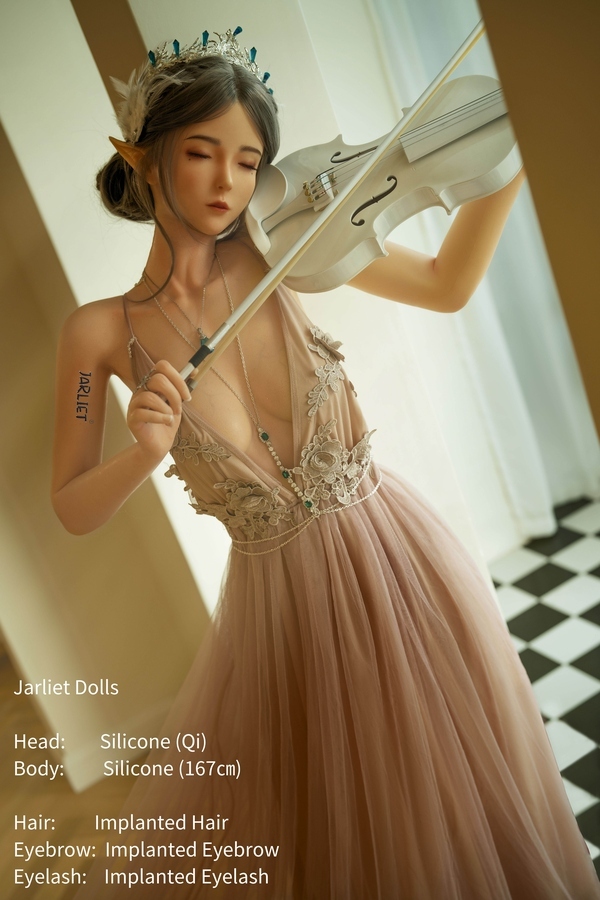 167cm B Cup Silicone Petite Breasts Brunette Amber Eyes Celebrity Sex Dolls Detail View 1