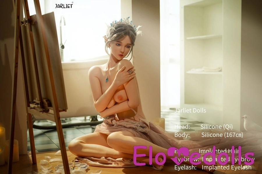 Búp bê tình dục người nổi tiếng ngực nhỏ B Cup silicon 167cm, môi mỏng, tóc nâu, chi tiết xem 30