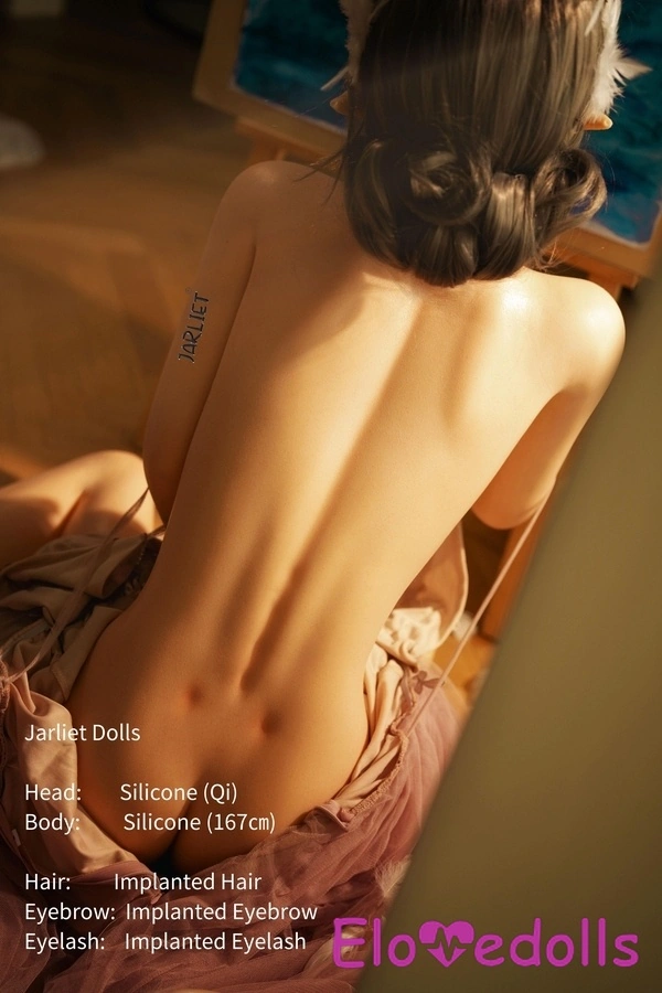 Búp bê tình dục người nổi tiếng 167cm cúp B bằng silicon, ngực nhỏ màu nâu, mắt hổ phách, xem chi tiết 35
