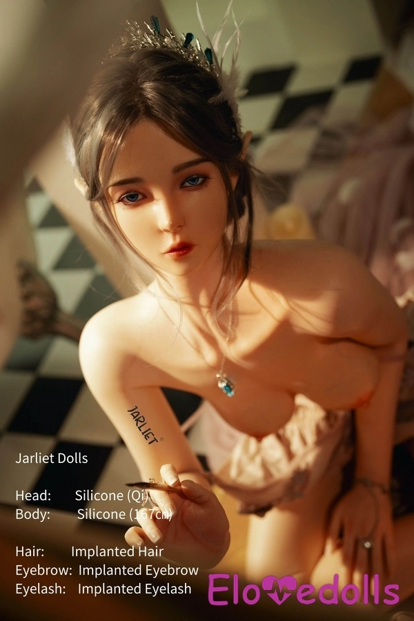 Búp bê tình dục người nổi tiếng ngực nhỏ cúp B bằng silicon hình đồng hồ cát tóc nâu 167cm Xem chi tiết 36