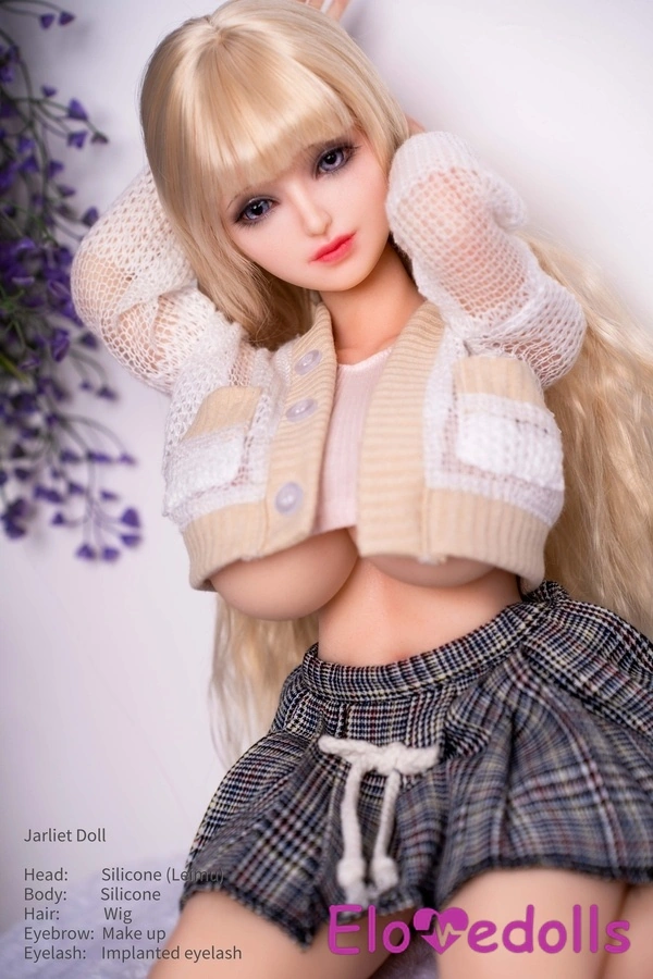 Búp bê tình dục mini 60cm C Cup Silicone Môi tự nhiên Mắt hổ phách Tóc vàng Bộ sưu tập 8