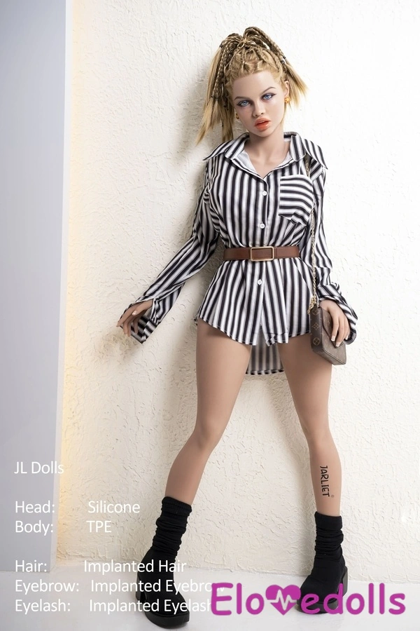 Κεφαλή σιλικόνης E Cup 148cm & σώμα TPE Μπλε μάτια Γεμάτα χείλη Πλούσια ρεαλιστική συλλογή κούκλων σεξ 6
