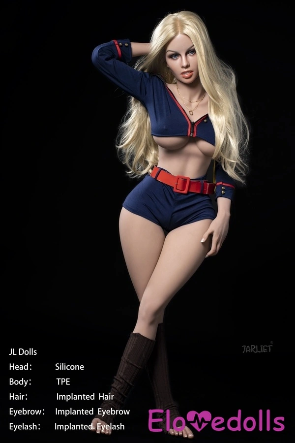 148 см силіконова головка E-чашки та тіло з TPE, пишні блакитні очі, тонкі губи, реалістична секс-лялька, галерея 2