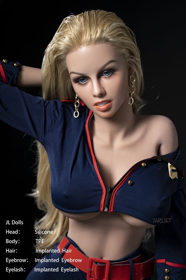 148cm E Cup Silicone Head & TPE Body Voluptuous Blue Eyes Thin Lips Realistic Sex Doll Product