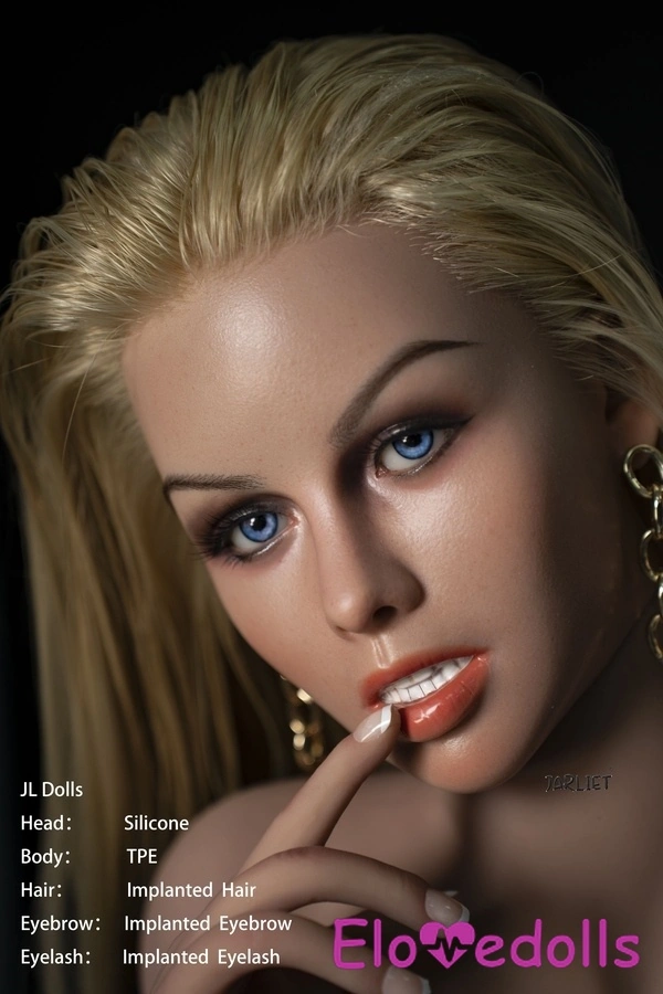 148 см силіконова головка E-чашки та тіло з TPE, тонкі губи, блондинка, чуттєва реалістична секс-лялька, галерея 4