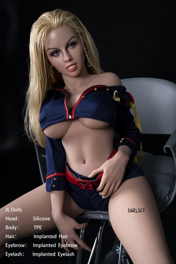 148cm E Cup Silicone Head & TPE Body Voluptuous Blonde Thin Lips Realistic Sex Doll Detail View 8