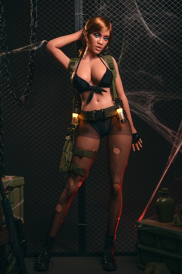 163cm F Cup Silicone Petite Breasts Green Eyes Full Lips Realistic Sex Doll Gallery 2