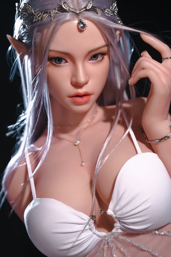 165cm E Cup Silicone Gray Eyes Thin Lips White Fantasy Sex Doll Product