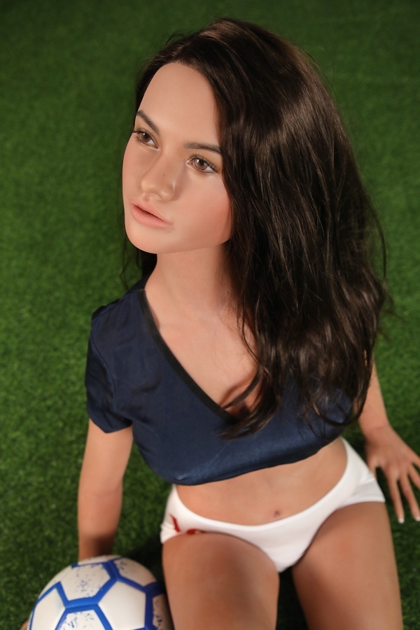 165cm E Cup Silicone Brunette Blue Eyes Natural Lips Realistic Sex Doll Gallery 3